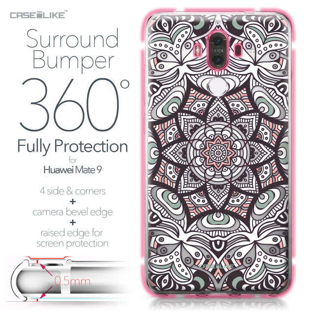 Huawei Mate 9 case Mandala Art 2095 Bumper Case Protection | CASEiLIKE.com