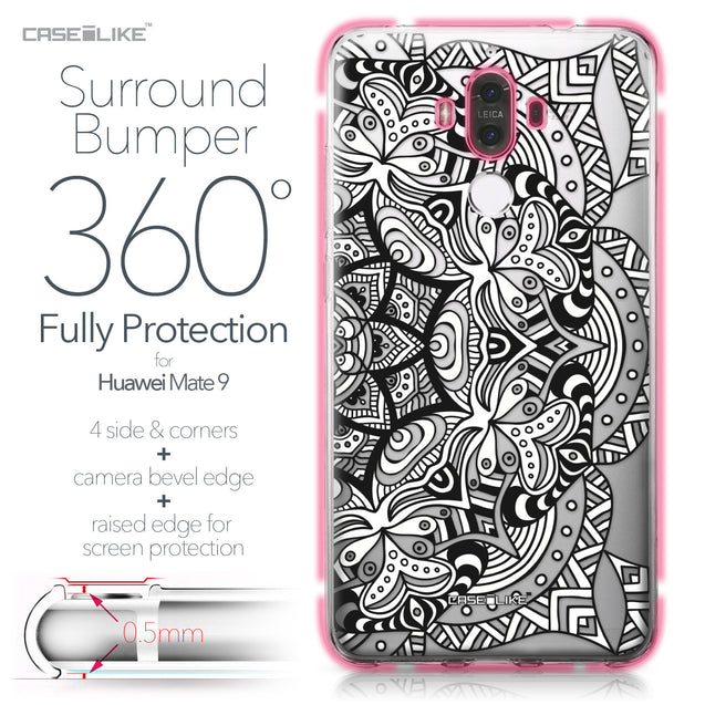 Huawei Mate 9 case Mandala Art 2096 Bumper Case Protection | CASEiLIKE.com