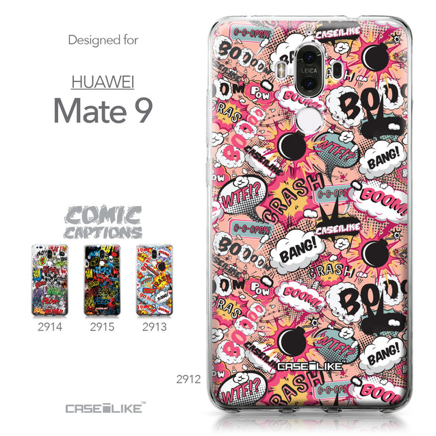 Huawei Mate 9 case Comic Captions Pink 2912 Collection | CASEiLIKE.com