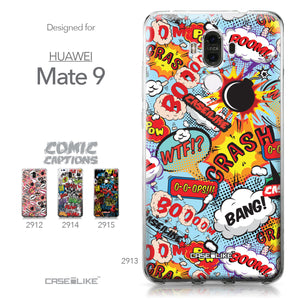 Huawei Mate 9 case Comic Captions Blue 2913 Collection | CASEiLIKE.com