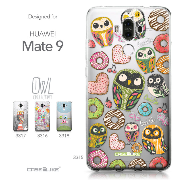 Huawei Mate 9 case Owl Graphic Design 3315 Collection | CASEiLIKE.com