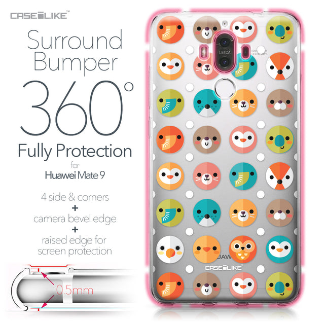 Huawei Mate 9 case Animal Cartoon 3638 Bumper Case Protection | CASEiLIKE.com