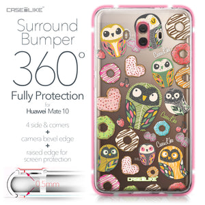 Huawei Mate 10 case Owl Graphic Design 3315 Bumper Case Protection | CASEiLIKE.com