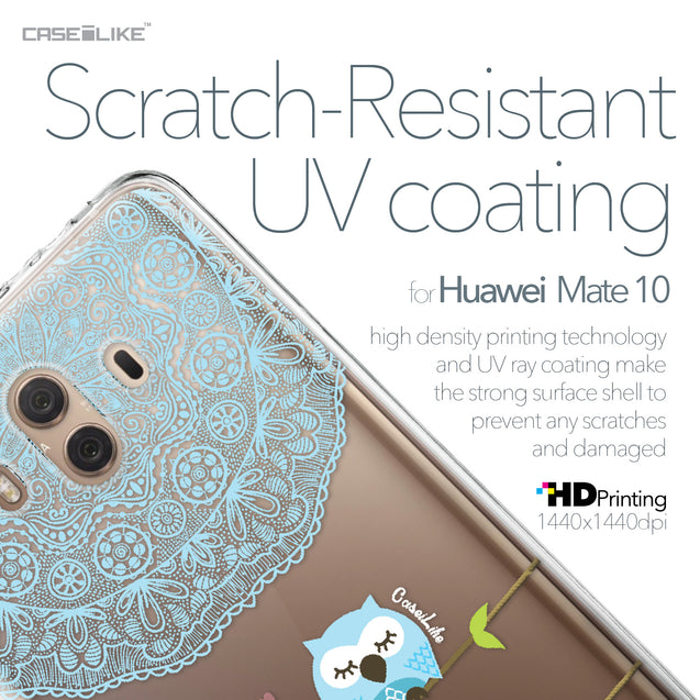 Huawei Mate 10 case Owl Graphic Design 3318 with UV-Coating Scratch-Resistant Case | CASEiLIKE.com