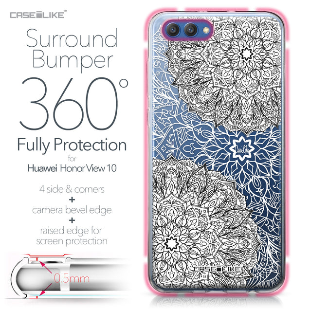 Huawei Honor View 10 case Mandala Art 2093 Bumper Case Protection | CASEiLIKE.com