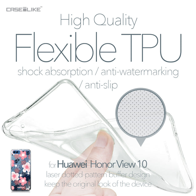 Huawei Honor View 10 case Japanese Floral 2255 Soft Gel Silicone Case | CASEiLIKE.com