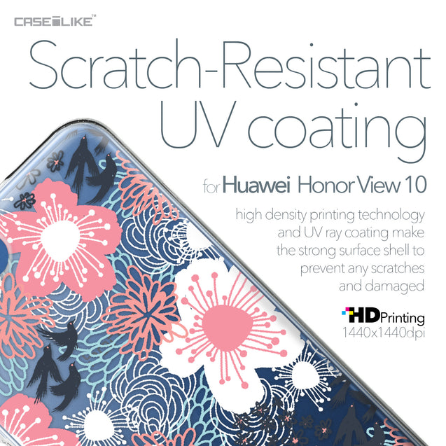Huawei Honor View 10 case Japanese Floral 2255 with UV-Coating Scratch-Resistant Case | CASEiLIKE.com