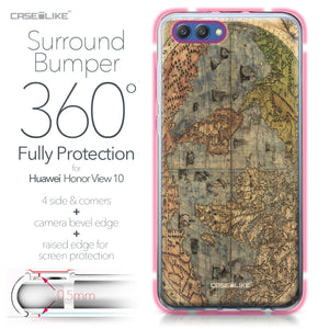 Huawei Honor View 10 case World Map Vintage 4608 Bumper Case Protection | CASEiLIKE.com