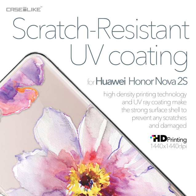Huawei Nova 2S case Watercolor Floral 2231 with UV-Coating Scratch-Resistant Case | CASEiLIKE.com