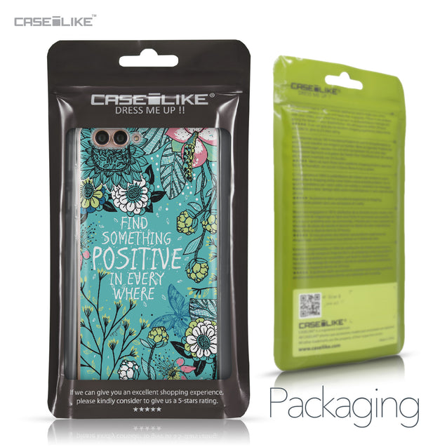 Huawei Nova 2S case Blooming Flowers Turquoise 2249 Retail Packaging | CASEiLIKE.com