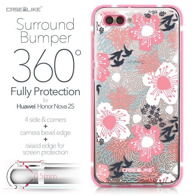 Huawei Nova 2S case Japanese Floral 2255 Bumper Case Protection | CASEiLIKE.com