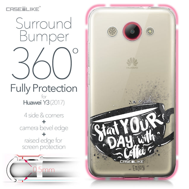 Huawei Y3 2017 case Quote 2402 Bumper Case Protection | CASEiLIKE.com