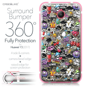 Huawei Y3 2017 case Graffiti 2703 Bumper Case Protection | CASEiLIKE.com