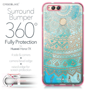 Huawei Honor 7X case Indian Line Art 2066 Bumper Case Protection | CASEiLIKE.com