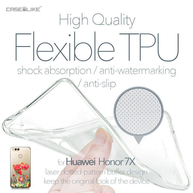 Huawei Honor 7X case Watercolor Floral 2230 Soft Gel Silicone Case | CASEiLIKE.com