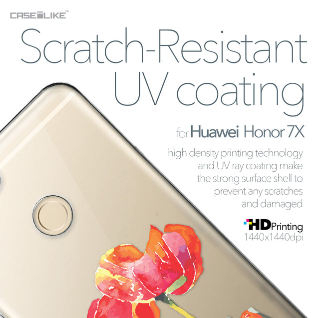 Huawei Honor 7X case Watercolor Floral 2230 with UV-Coating Scratch-Resistant Case | CASEiLIKE.com