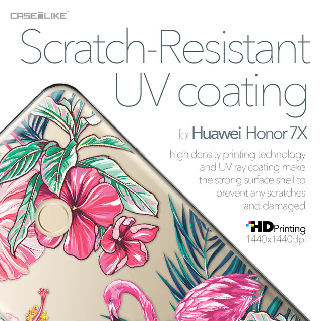 Huawei Honor 7X case Tropical Flamingo 2239 with UV-Coating Scratch-Resistant Case | CASEiLIKE.com