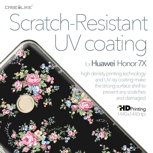 Huawei Honor 7X case Floral Rose Classic 2261 with UV-Coating Scratch-Resistant Case | CASEiLIKE.com