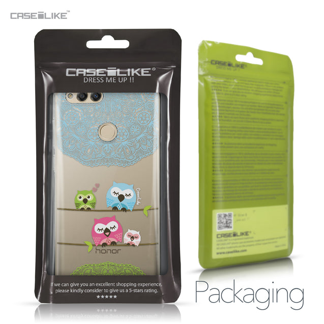 Huawei Honor 7X case Owl Graphic Design 3318 Retail Packaging | CASEiLIKE.com