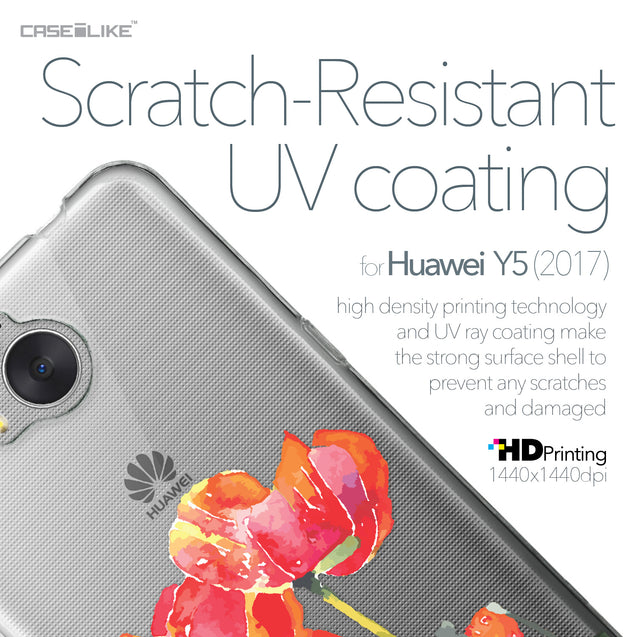 Huawei Y5 2017 case Watercolor Floral 2230 with UV-Coating Scratch-Resistant Case | CASEiLIKE.com