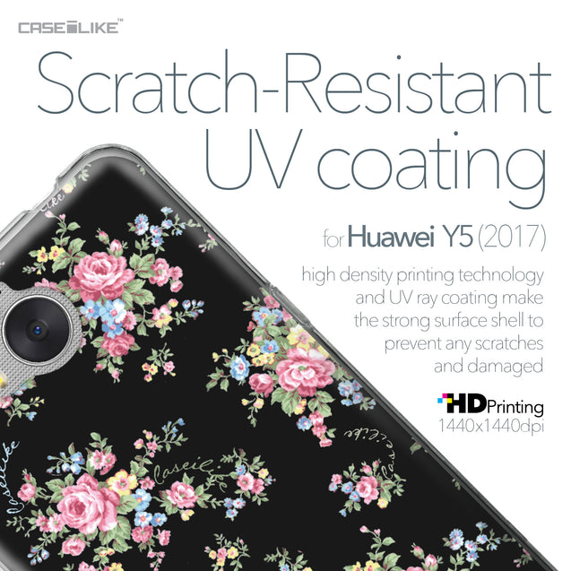 Huawei Y5 2017 case Floral Rose Classic 2261 with UV-Coating Scratch-Resistant Case | CASEiLIKE.com