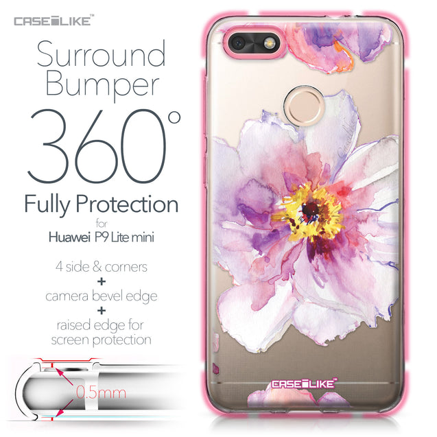 Huawei P9 Lite mini case Watercolor Floral 2231 Bumper Case Protection | CASEiLIKE.com