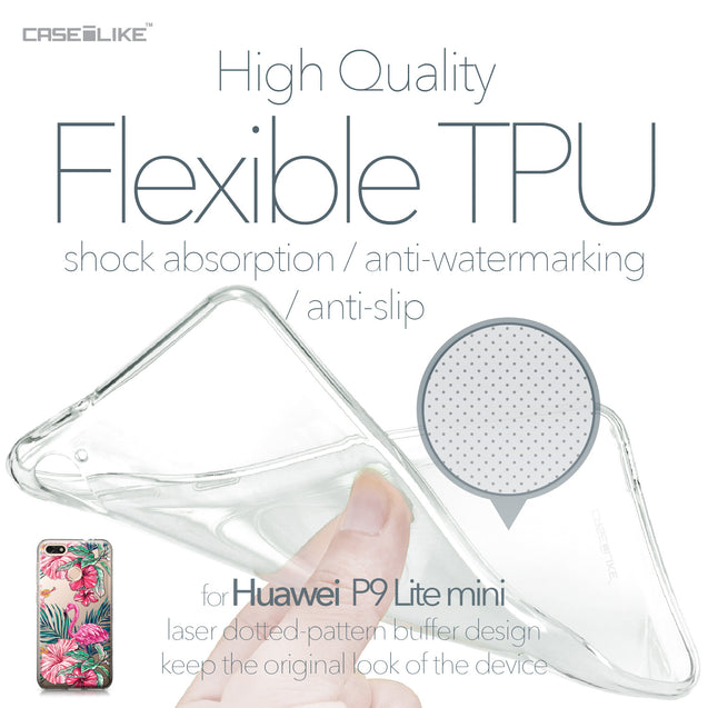 Huawei P9 Lite mini case Tropical Flamingo 2239 Soft Gel Silicone Case | CASEiLIKE.com