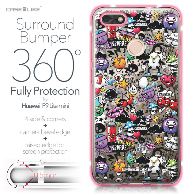 Huawei P9 Lite mini case Graffiti 2703 Bumper Case Protection | CASEiLIKE.com