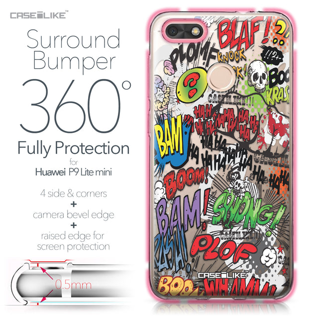 Huawei P9 Lite mini case Comic Captions 2914 Bumper Case Protection | CASEiLIKE.com