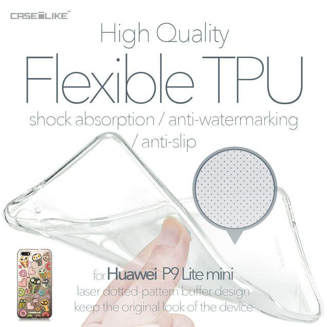 Huawei P9 Lite mini case Owl Graphic Design 3315 Soft Gel Silicone Case | CASEiLIKE.com