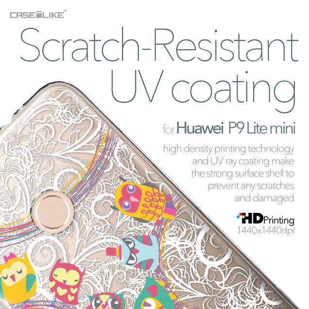 Huawei P9 Lite mini case Owl Graphic Design 3316 with UV-Coating Scratch-Resistant Case | CASEiLIKE.com