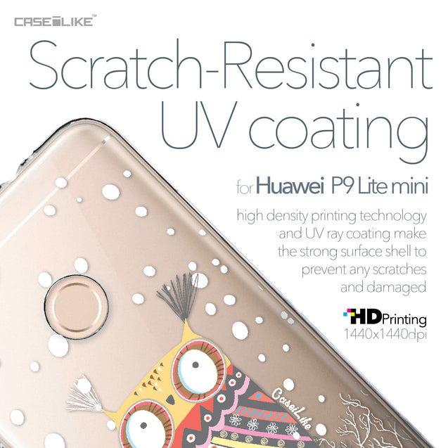 Huawei P9 Lite mini case Owl Graphic Design 3317 with UV-Coating Scratch-Resistant Case | CASEiLIKE.com
