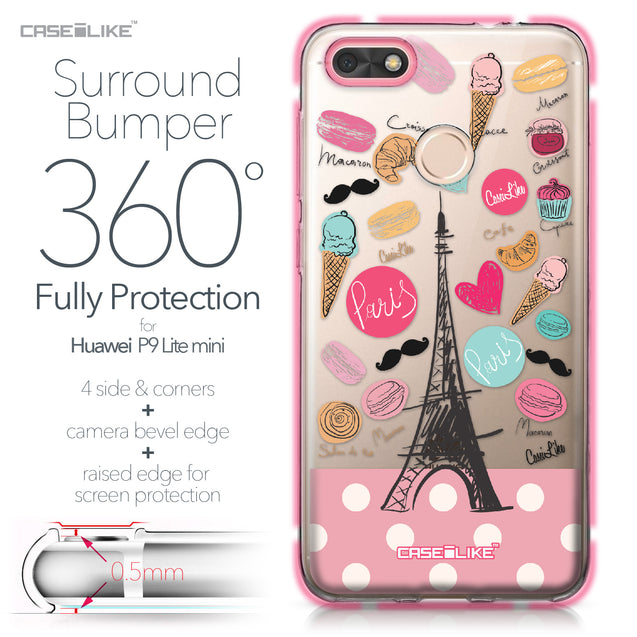 Huawei P9 Lite mini case Paris Holiday 3904 Bumper Case Protection | CASEiLIKE.com