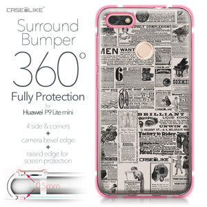 Huawei P9 Lite mini case Vintage Newspaper Advertising 4818 Bumper Case Protection | CASEiLIKE.com