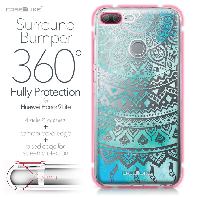 Huawei Honor 9 Lite case Indian Line Art 2066 Bumper Case Protection | CASEiLIKE.com