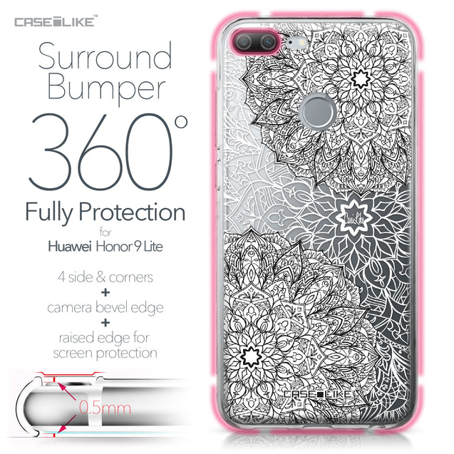 Huawei Honor 9 Lite case Mandala Art 2093 Bumper Case Protection | CASEiLIKE.com