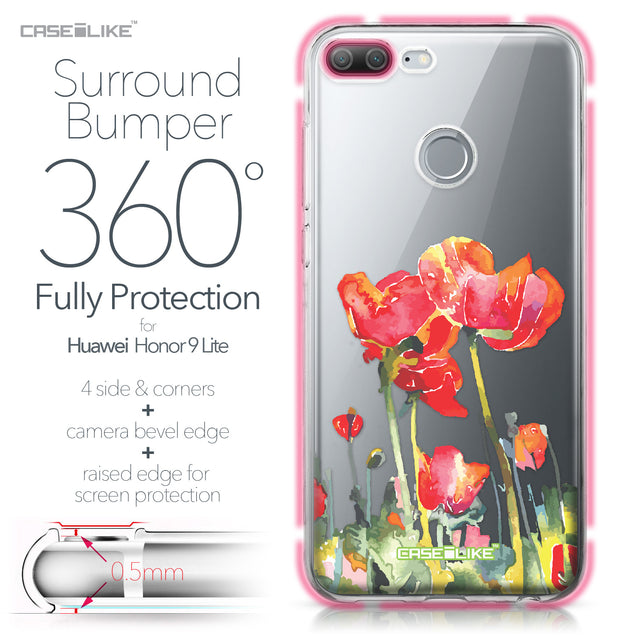 Huawei Honor 9 Lite case Watercolor Floral 2230 Bumper Case Protection | CASEiLIKE.com