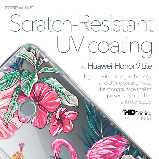 Huawei Honor 9 Lite case Tropical Flamingo 2239 with UV-Coating Scratch-Resistant Case | CASEiLIKE.com