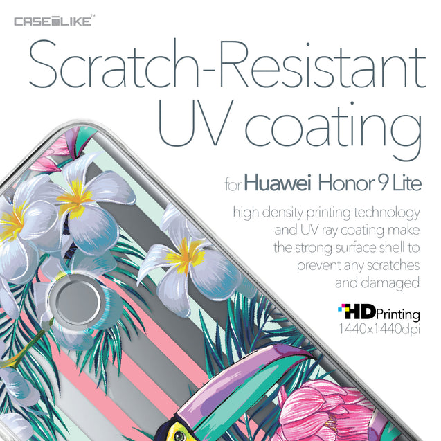 Huawei Honor 9 Lite case Tropical Floral 2240 with UV-Coating Scratch-Resistant Case | CASEiLIKE.com