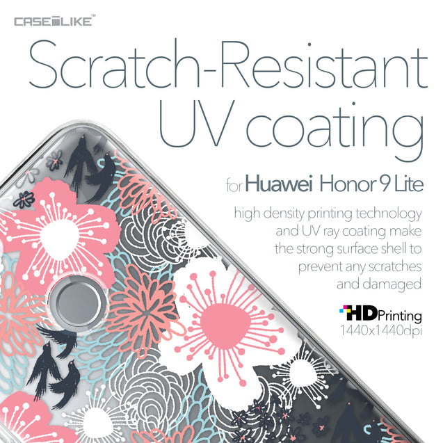 Huawei Honor 9 Lite case Japanese Floral 2255 with UV-Coating Scratch-Resistant Case | CASEiLIKE.com