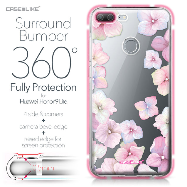 Huawei Honor 9 Lite case Hydrangea 2257 Bumper Case Protection | CASEiLIKE.com