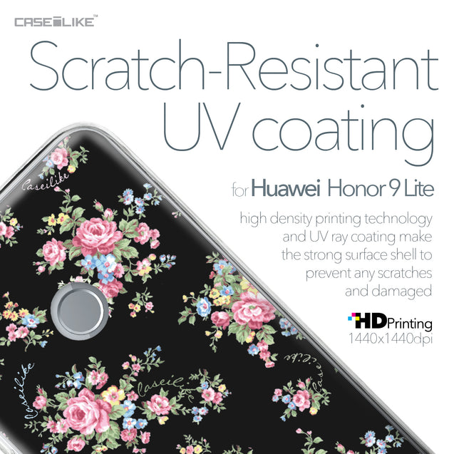 Huawei Honor 9 Lite case Floral Rose Classic 2261 with UV-Coating Scratch-Resistant Case | CASEiLIKE.com