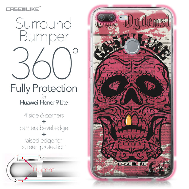 Huawei Honor 9 Lite case Art of Skull 2523 Bumper Case Protection | CASEiLIKE.com
