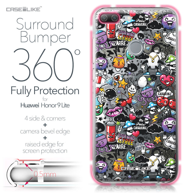 Huawei Honor 9 Lite case Graffiti 2703 Bumper Case Protection | CASEiLIKE.com