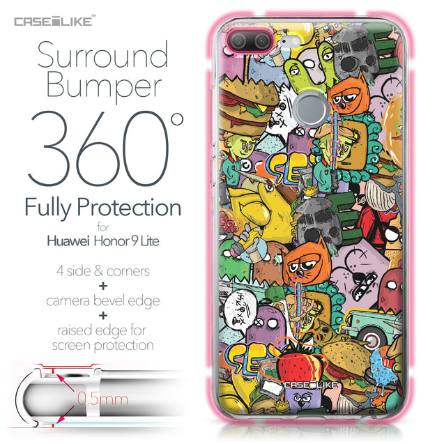 Huawei Honor 9 Lite case Graffiti 2731 Bumper Case Protection | CASEiLIKE.com