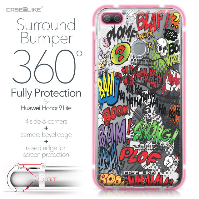 Huawei Honor 9 Lite case Comic Captions 2914 Bumper Case Protection | CASEiLIKE.com