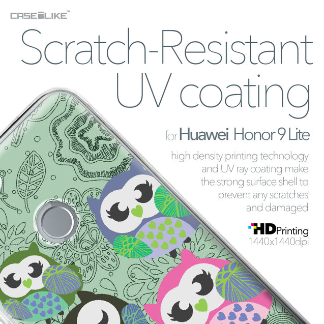 Huawei Honor 9 Lite case Owl Graphic Design 3313 with UV-Coating Scratch-Resistant Case | CASEiLIKE.com