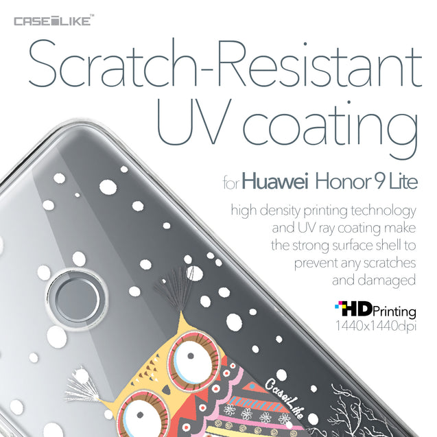 Huawei Honor 9 Lite case Owl Graphic Design 3317 with UV-Coating Scratch-Resistant Case | CASEiLIKE.com