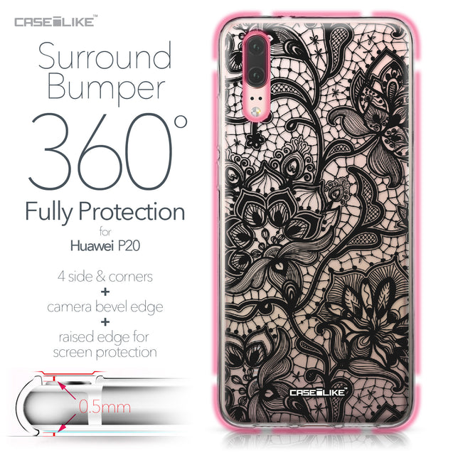 Huawei P20 case Lace 2037 Bumper Case Protection | CASEiLIKE.com