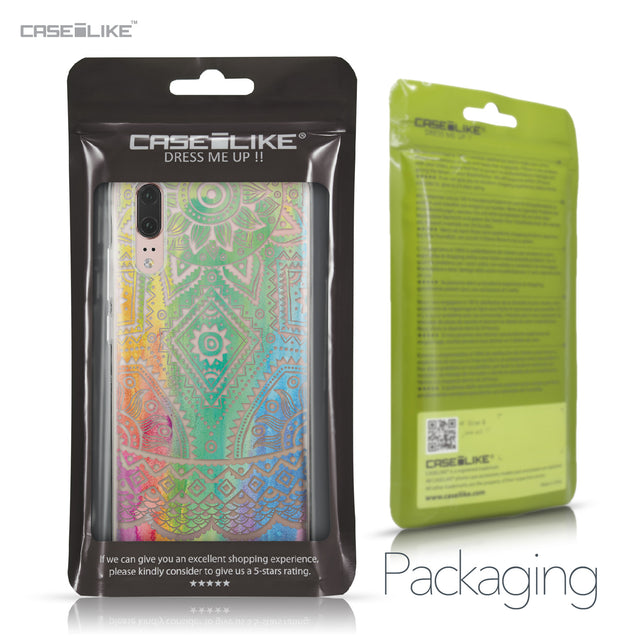 Huawei P20 case Indian Line Art 2064 Retail Packaging | CASEiLIKE.com